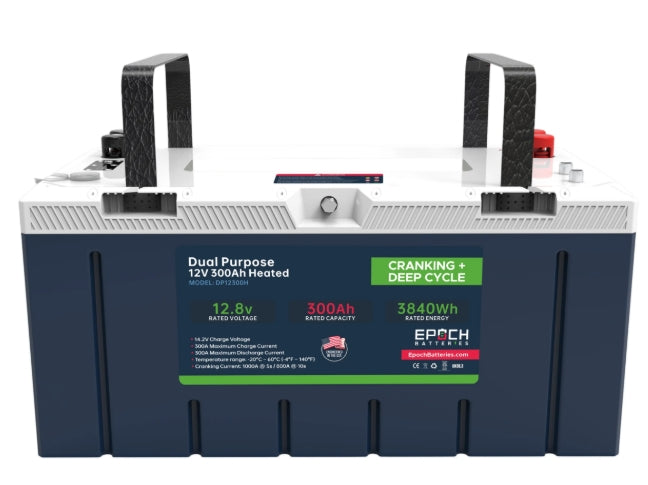 12V 300Ah Pro Series - LiFePO4 Cranking & Deep Cycle Lithium Battery (Dual Purpose)