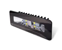Illusion Flush Mount LED Flood Light- Black Housing Full Spectrum RGBW