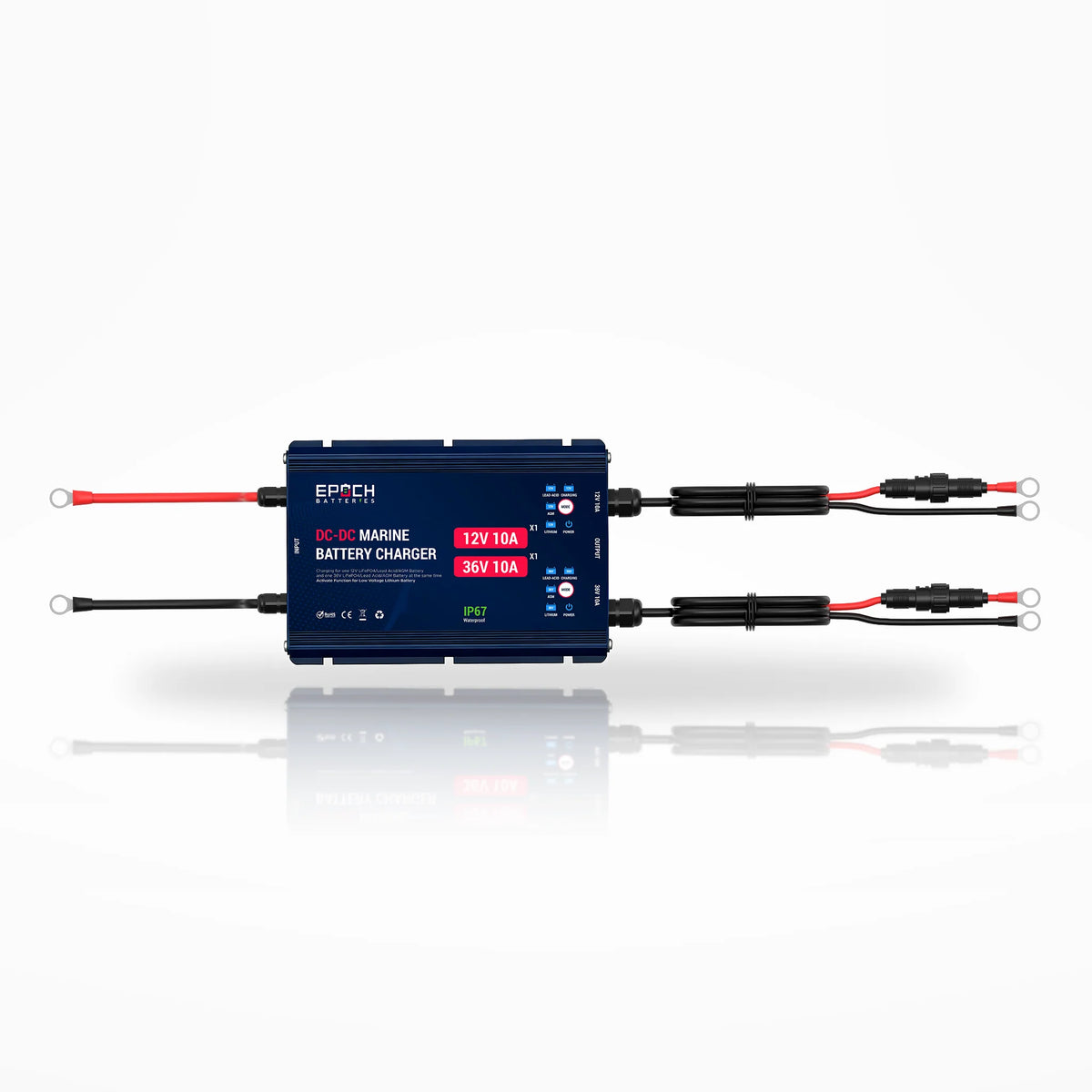 Dual-Output 12V/36V Marine DC-DC Charger | Charge on the Run