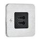 Scanstrut TILE USB-C Interior Charging Socket - 12/24V - Stainless Steel Bezel [SC-TILE-21]