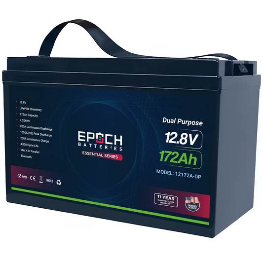 (PRE-ORDER) 12V 172Ah Cranking & Deep Cycle (Dual Purpose) LiFePO4 Battery - ETA AUG 14