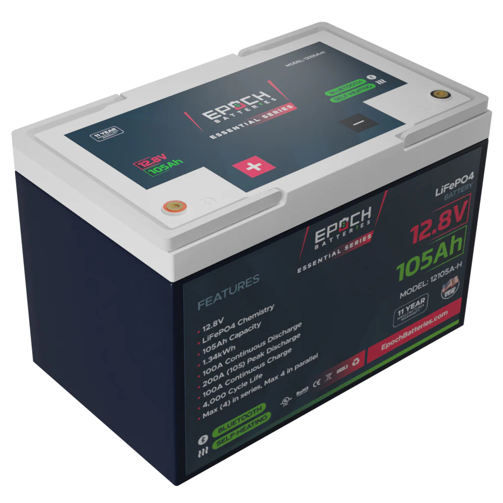 12V 105AH | HEATED & BLUETOOTH | LIFEPO4 BATTERY