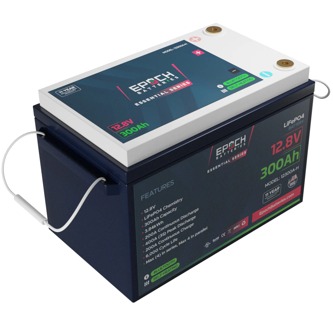 12V 300AH | HEATED & BLUETOOTH | LIFEPO4 BATTERY