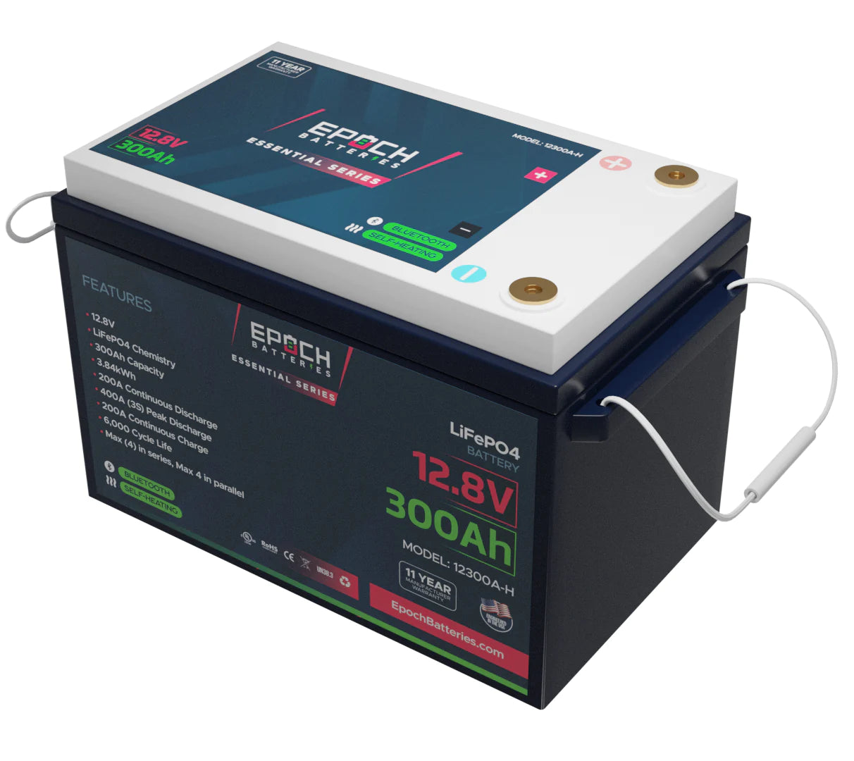 12V 300AH | HEATED & BLUETOOTH | LIFEPO4 BATTERY