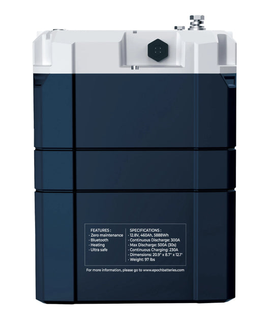 12V 460Ah | Heated & Bluetooth & Victron Comms | LiFePO4 Battery