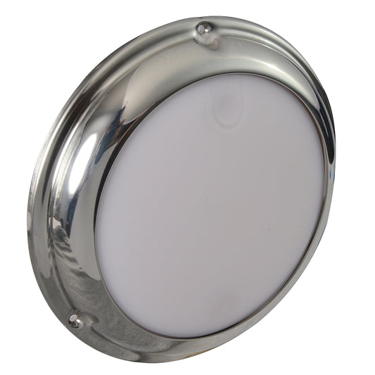 Lumitec TouchDome - Dome Light - Polished SS Finish - 2-Color White/Red Dimming [101098]