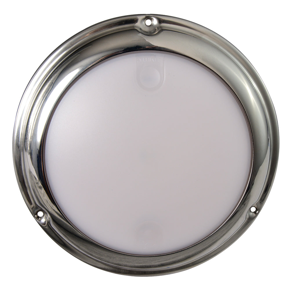 Lumitec TouchDome - Dome Light - Polished SS Finish - 2-Color White/Red Dimming [101098]