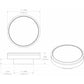 Lumitec Halo Flush Mount Down Light Spectrum RGBW - Brushed Housing [112807]